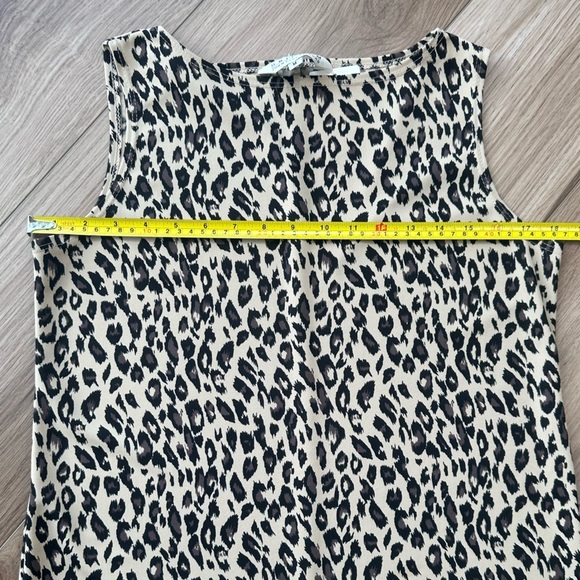 Vintage Leopard Print Boat Neck T-shirt Tank Dress - Picture 8 of 12